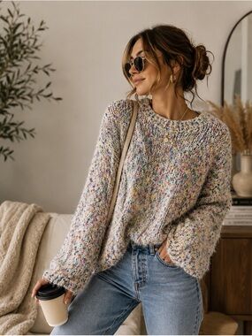 Confetti Knit Sweater - Women